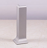 Алюминиевый плинтус ПЛ-100 Серебро, фото 5