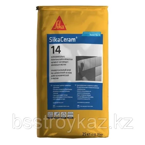 SikaCeram 14 (MasterTile 14) кафельге арналған желім (25 кг), фото 1