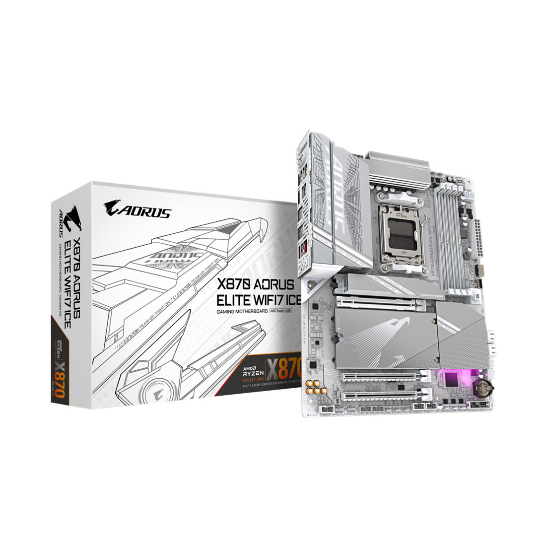 Материнская плата Gigabyte X870 A ELITE WF7 ICE 2-024954-TOP