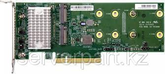 Адаптер Supermicro AOC-SLG4-2H8M2 2x Hybrid NVMe/SATA M.2 RAID Carrier, Standard