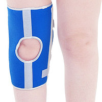 Бандаж с жесткой фиксацией для колена (Синий)