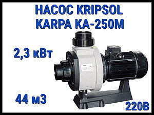 Насос для бассейна Kripsol Karpa KA-250M без префильтра (Производительность 44 м3/ч, мощность 2,3 кВт, 220В)