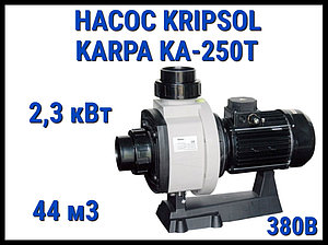 Насос для бассейна Kripsol Karpa KA-250T без префильтра (Производительность 44 м3/ч, мощность 2,3 кВт, 380В)
