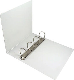 Папка на 4 кольца, A4, 50мм, PVC, белая Eisear