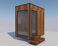 Модульная баня L1 (1,5 м) POLARSPA Электрическая Harvia SW45