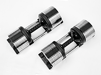 Регулируемые гантели хромированные StrongPeople 40 кг (2 штуки, шаг 1 кг)