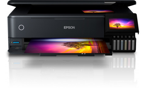 Epson МФУ струйное цветное Epson L8180 А3, C11CJ21403, 32 стр/мин, WIFI, Duplex, Ethernet, USB, SD cart, no