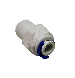 Фитинг прямой QT-19A 1/4" трубка(f) x 1/4" резьба(m) комплект 25 шт.