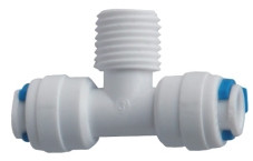 Фитинг тройник QT-06B 3/8" трубка(f) x 3/8" резьба(m) x 3/8" трубка(f) комплект 25 шт.