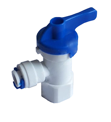 Кран для емкости угловой QT-01A 1/4" трубка(f) х 1/4" резьба(f) комплект 5 шт.