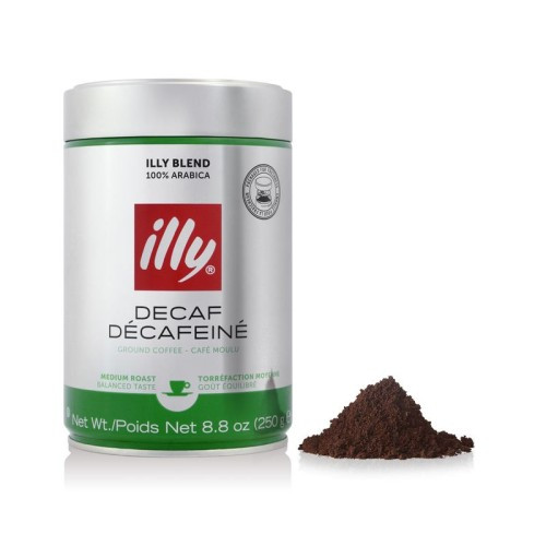 Кофе illy Espresso Decaf, без кофеина, молотый, 250 гр.