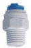 Фитинг прямой QT-19B 3/8" трубка(f) x 1/4" резьба(m) комплект 25 шт.