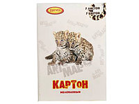 Картон 7л 7цв в папке, мелованный ТМ "Лимпопо" "Animals"