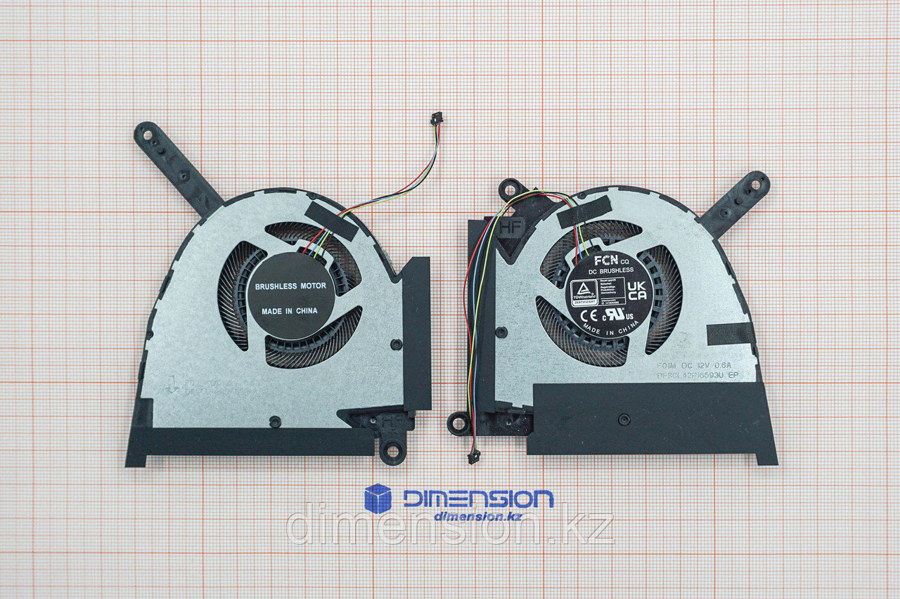 Вентилятор, кулер для ASUS FX517 FX517Z FX517ZR ZC AIR 2022 12V (12 вольт)