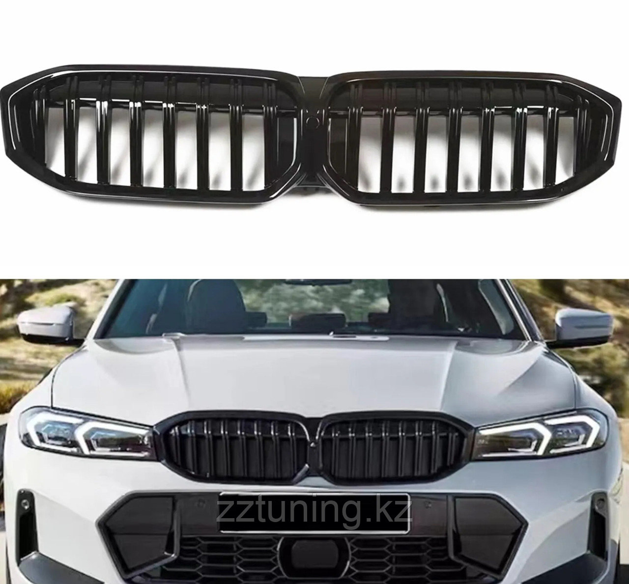 BMW 3 (G20 LCI)  Решетка радиатора хром