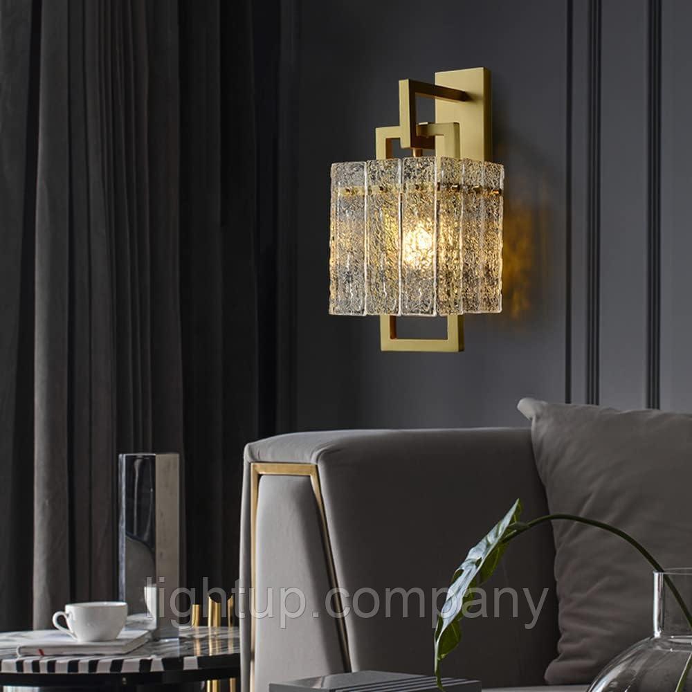 Бра, настенный светильник золото, фото 1