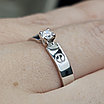Золотое кольцо с бриллиантами 18p 0.15Ct VS2/I, VG-Cut, фото 2