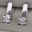 Золотые серьги с бриллиантами 0.317Ct SI1-SI2/H, VG-Cut, фото 7