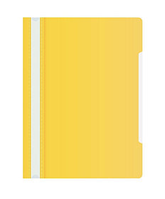 Папка-скоросшиватель Бюрократ, А4, 160 мкм, желтая
