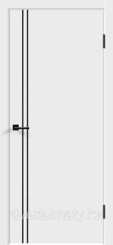 FLAT M2 ДГ Белая эмаль. Дверь межкомнатная, фото 1