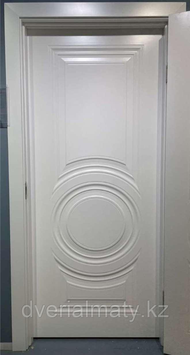 Луксор 3 DVL Эмаль белая ДГ 2.0. Дверь межкомнатная, фото 1