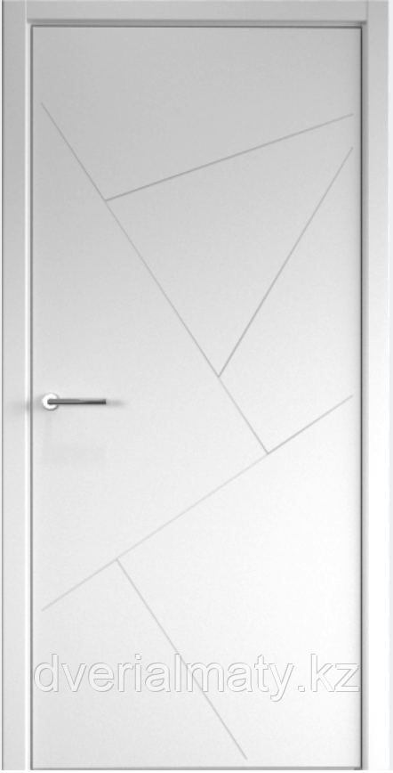 Луксор Абстракция DVL Эмалит белая. Дверь межкомнатная, фото 1