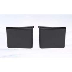 Силиконовые вставки в сиденья для телефона Lixiang L8, L9, черного цвета