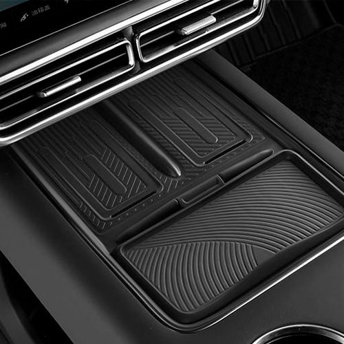 Силиконовая вставка на центральную консоль для беспроводной зарядки Lixiang L6,L7,L8,L9, черного цвета,, фото 1