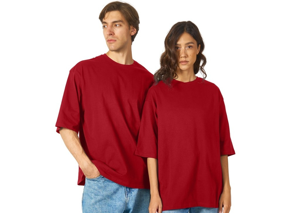 Футболка Berlin к/р оверсайз, 100% хлопок, 180гр, красный, фото 1