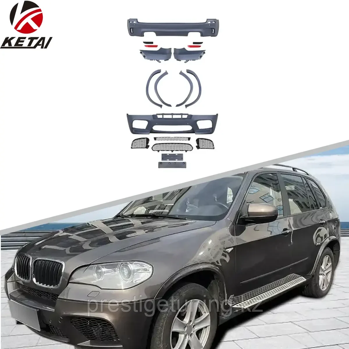 Аэродинамический обвес на BMW X5 2010-13 дизайн X5M