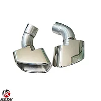 Насадки на глушители на BMW X5 (F15) 2013-18 дизайн M (Хром)