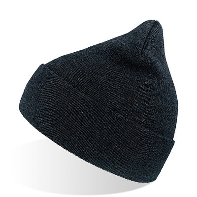 Шапка вязаная двойная WIND с отворотом -   25443.251