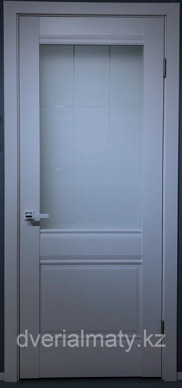 Стелла 241 PP 2.20 ДО Серая со стеклом. Дверь межкомнатная, фото 1