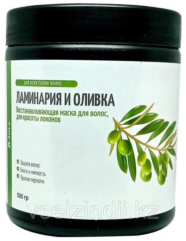 Маска для всех типов волос Ламинария и Оливка, B-Love, 500гр