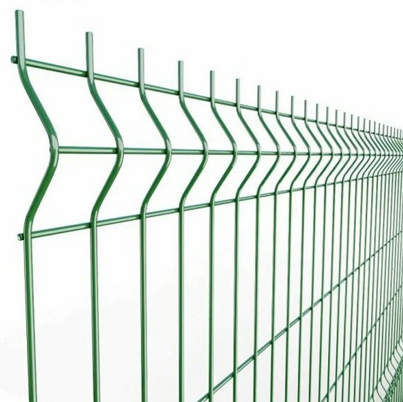 Секционный забор 3D, 1500x2500 мм., толщина прутка 4 мм., оцинкованный с полимерным покрытием - фото 1 - id-p120024484