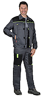 Костюм ФАВОРИТ куртка, п/к т.серый с черным