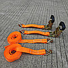 Ремни крепления груза / стяжки с трещеткой. 4.5 метра. Крюк типа J - LULU, фото 2