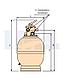 Песочный фильтр IML Lisboa FST-350 для бассейна (Производительность 5 м3/ч, песок 50 кг., без вентиля, 1 1/2"), фото 5