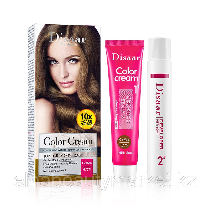 DISAAR Краска для волос COLOR CREAM № 5/75 Coffee 60мл