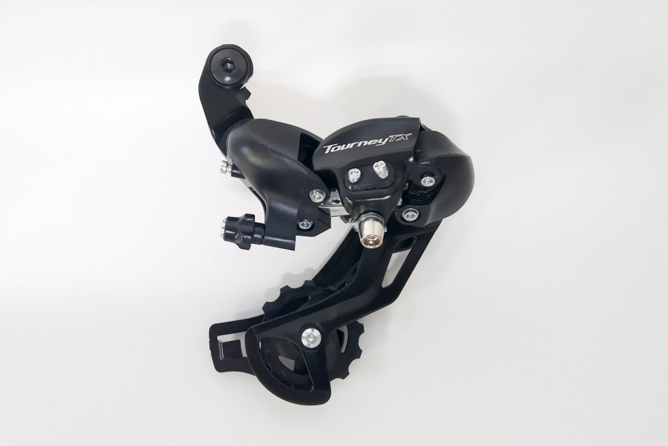 Задний переключатель Shimano Tourney RD-TX800, 7-8 speed. Оригинал. Суппорт. Под болт/петух. Перекидка.