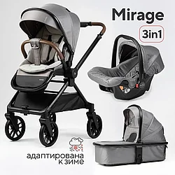 Коляска 3в1 MIRAGE TOMIX, grey