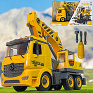 YW9070B Build team Эксковатор, 4 функции,звук, разбирайка, 35*22см, фото 5