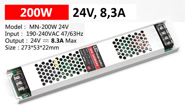 Блок питания MN-200W, 24V 8.3A, фото 1