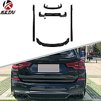 Аэродинамический обвес на BMW X3 (G01) 2017-21 дизайн Black Knight (Черный цвет)