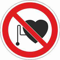 Г 11	  Знак «Запрещается работа (присутствие)  людей со стимуляторами  сердечной деятельности» 