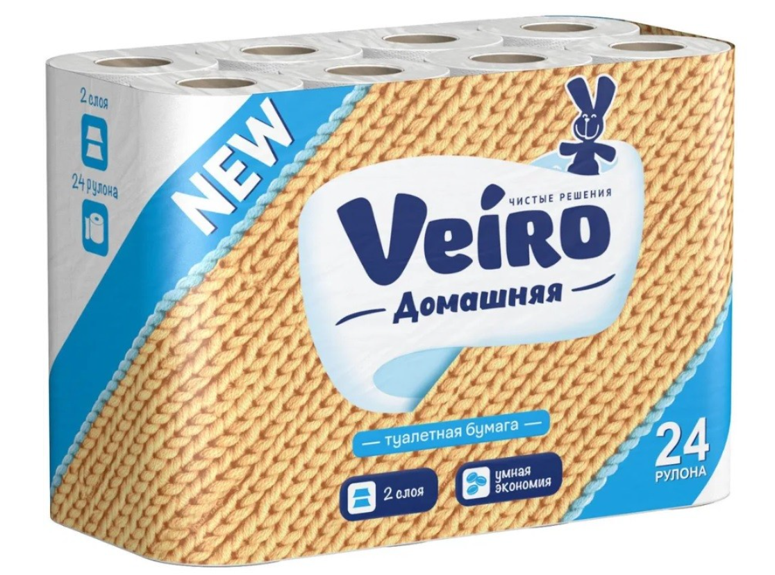 Бумага туалетная Viero Домашняя 24 рулона