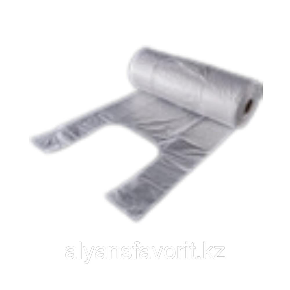 Пакет майка прозрачная в рулоне, на втулке  размер: 25*41 см. (250 шт. в рул). РК