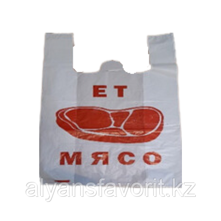 Пакет майка Мясо (Ет), размер: 31*50 см. (45 шт. в уп.) РК, фото 1