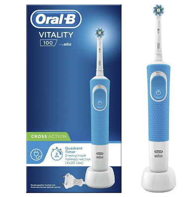 Электрическая зубная щётка Braun D 100.413.1 (Oral_B) CrossAct(Blue)