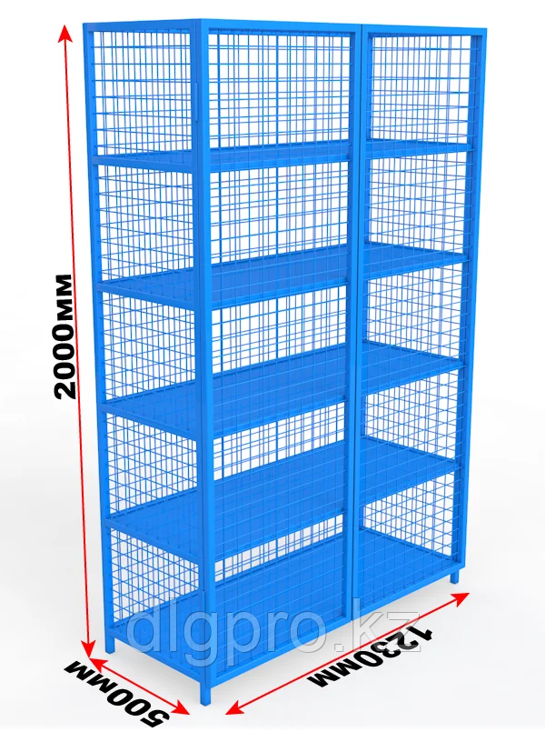 Стеллаж для Хранения Спортивного Инвентаря Закрытый